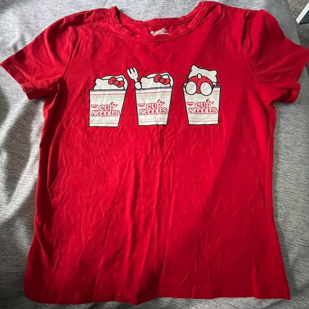 Hello Kitty Red Cup Noodles Kids Tee